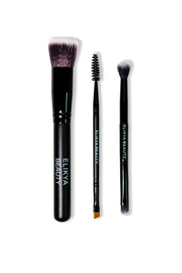 Set of makeup brushes