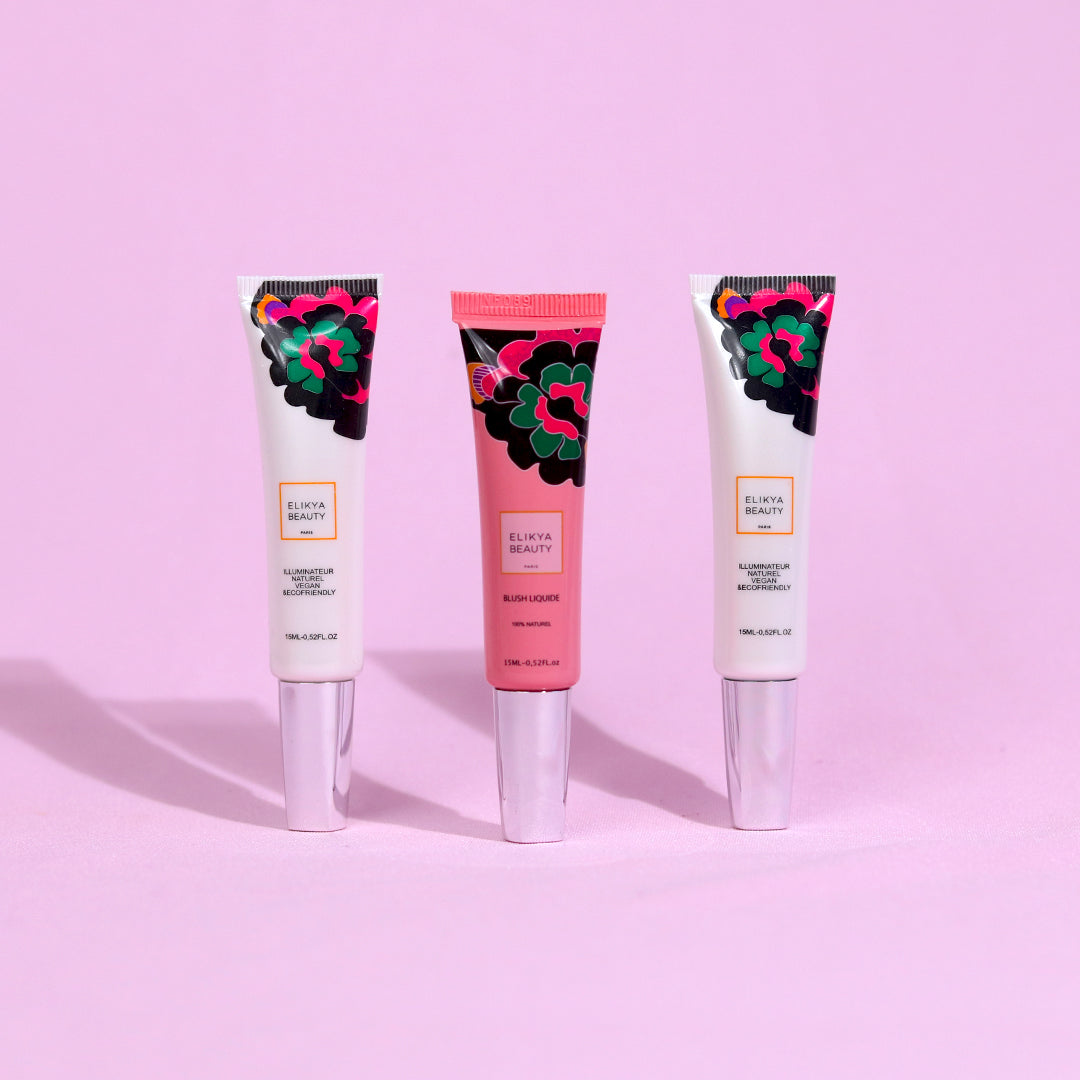 Lot Fard a paupière + Illuminateur+ Blush liquide